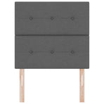 Height-Adjustable Headboard Dark Grey 80 cm Fabric