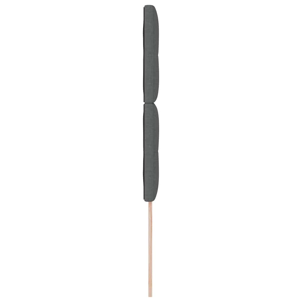 Height-Adjustable Headboard Dark Grey 80 cm Fabric