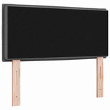 LED Headboard with LED Strip Lights Dark Grey 100 cm Polyester