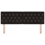 LED Headboard with LED Strip Lights Manual Black 144 cm Velvet - 45-Degree Angle