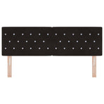 LED Headboard with LED Strip Lights Black 160 cm Polyester