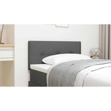 LED Headboard with LED Strip Lights Dark Grey 100 cm Polyester