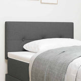 LED Headboard with LED Strip Lights Dark Grey 100 cm Fabric