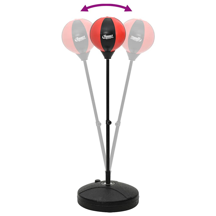Punching Ball Set with Gloves&Pump Adjustable Height 81-122 cm