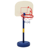 Basketball Stand with Ball and Pump Adjustable Height 90/121 cm - 45-Degree Angle
