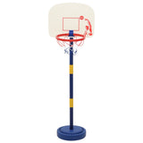 Basketball Stand with Ball and Pump Adjustable Height 90/121 cm - Rear View