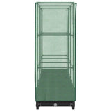 Raised Bed with Greenhouse Cover Rattan Look 120x40x123 cm - 45-Degree Angle