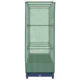 Raised Bed with Greenhouse Cover Rattan Look 120x40x123 cm - 45-Degree Angle