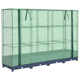 Raised Bed with Greenhouse Cover Rattan Look 160x40x123 cm