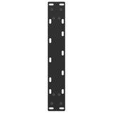 Coffee Table Legs U-Shaped 2 pcs Black 28x(42-43) cm Steel - Close-Up Angle