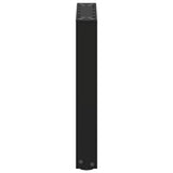 Coffee Table Legs U-Shaped 2 pcs Black 38x(42-43) cm Steel