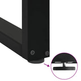 Coffee Table Legs U-Shaped 2 pcs Black 38x(42-43) cm Steel - Extra Image