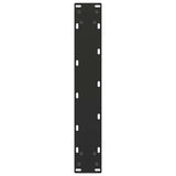 Dining Table Legs U-Shaped 2 pcs Black 50x(72-73) cm Steel - Close-Up Angle