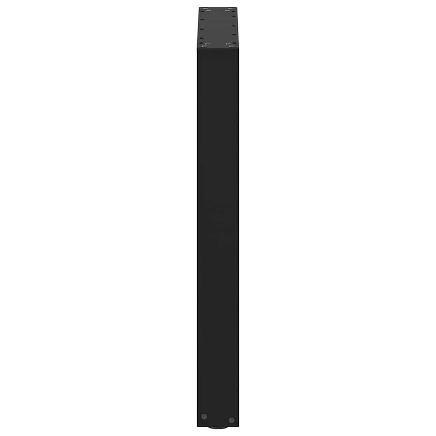 Dining Table Legs U-Shaped 2 pcs Black 60x(72-73) cm Steel