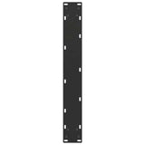 Dining Table Legs U-Shaped 2 pcs Black 70x(72-73) cm Steel