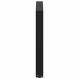 Dining Table Legs U-Shaped 2 pcs Black 80x(72-73) cm Steel - Rear View
