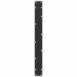 Dining Table Legs U-Shaped 2 pcs Black 80x(72-73) cm Steel - Close-Up Angle