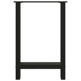 Dining Table Legs Black 2 pcs 60x(72-73) cm Steel