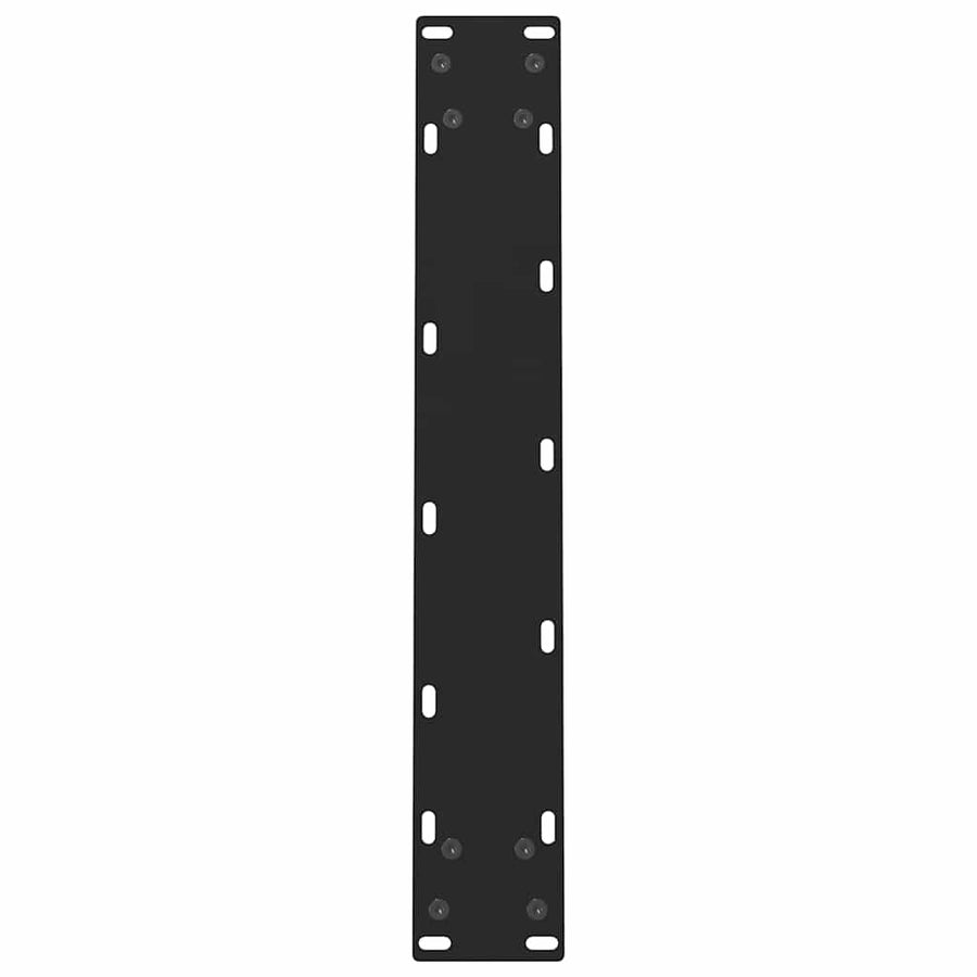 Dining Table Legs Black 2 pcs 60x(72-73) cm Steel