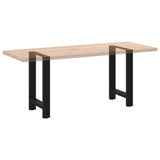 Dining Table Legs Black 2 pcs 60x(72-73) cm Steel - Low Angle