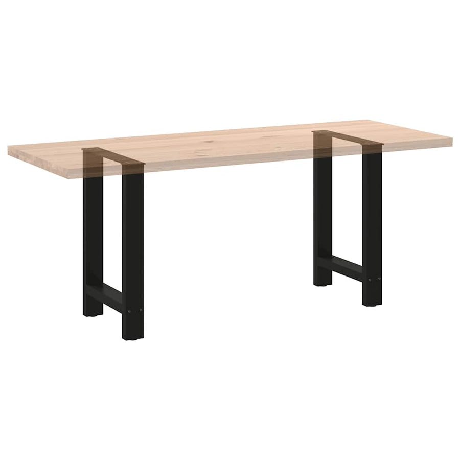 Dining Table Legs Black 2 pcs 60x(72-73) cm Steel