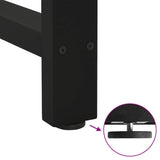 Dining Table Legs Black 2 pcs 70x(72-73) cm Steel - Extra Image