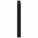 Dining Table Legs Black 2 pcs 80x(72-73) cm Steel - Rear View