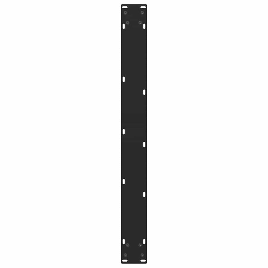 Dining Table Legs Black 2 pcs 80x(72-73) cm Steel