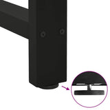 Dining Table Legs Black 2 pcs 80x(72-73) cm Steel