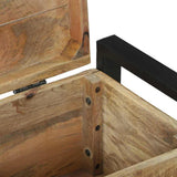 Storage Chests Brown 60 x 30 x 30 cm Solid Mango wood - Extra Image