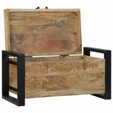 Storage Chests Brown 60 x 30 x 30 cm Solid Mango wood - Front View