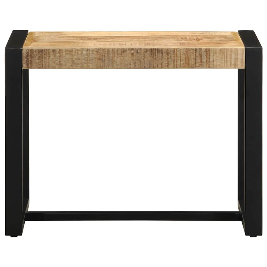 Bench 60x35x45 cm Solid Rough Wood Mango