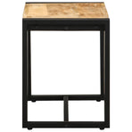 Bench 60x35x45 cm Solid Rough Wood Mango