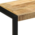 Bench 60x35x45 cm Solid Rough Wood Mango