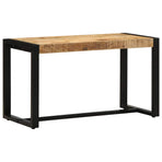 Bench 80x35x45 cm Solid Rough Wood Mango