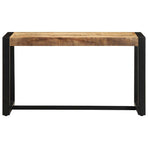 Bench 80x35x45 cm Solid Rough Wood Mango