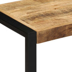 Bench 80x35x45 cm Solid Rough Wood Mango