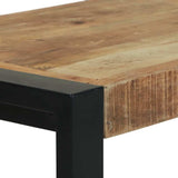 Bench Solid Mango Wood - Rear View