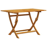 5 Piece Garden Dining Set Solid Wood Eucalyptus - Top-Down View