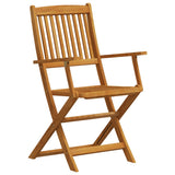 5 Piece Garden Dining Set Solid Wood Eucalyptus - 45-Degree Angle