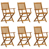7 Piece Garden Dining Set Solid Wood Eucalyptus