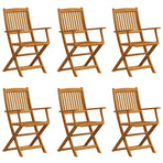 7 Piece Garden Dining Set Solid Wood Eucalyptus