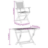 7 Piece Garden Dining Set Solid Wood Eucalyptus - Extra Image