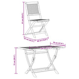 7 Piece Garden Dining Set Solid Wood Eucalyptus - Extra Image