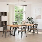 Dining Table Legs U-Shaped 2 pcs Black 70x(72-73) cm Steel