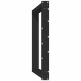 Dining Table Legs U-Shaped 2 pcs Black 80x(72-73) cm Steel
