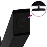 Dining Table Legs X-Shaped 2 pcs Black 57x(72-73) cm Steel - Extra Image
