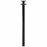 Dining Table Legs X-Shaped 2 pcs Black 70x(72-73) cm Steel - Rear View