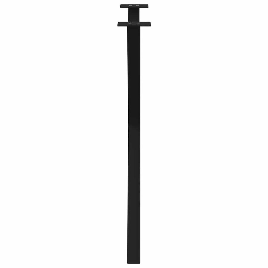 Dining Table Legs X-Shaped 2 pcs Black 80x(72-73) cm Steel