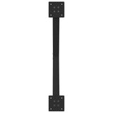 Dining Table Legs X-Shaped 2 pcs Black 80x(72-73) cm Steel